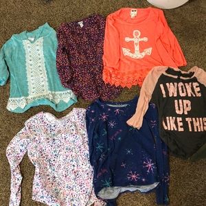Girls large long sleeves shirts